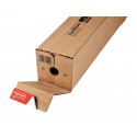 Tubo fustellato per spedizioni ColomPac in cartone ondulato 465x115x115 mm avana rettangolare - CP072.02 (Conf.20)