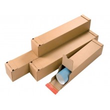Tubo fustellato per spedizioni ColomPac in cartone ondulato 465x115x115 mm avana rettangolare - CP072.02 (Conf.20)