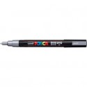 Marcatore a tempera POSCA Uni-Ball punta tonda 0,9-1,3 mm argento M PC3M ARG