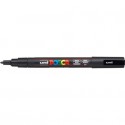 Marcatore a tempera POSCA Uni-Ball punta tonda 0,9-1,3 mm nero M PC3M N