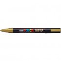 Marcatore a tempera POSCA Uni-Ball punta tonda 0,9-1,3 mm oro M PC3M ORO