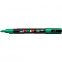 Marcatore a tempera POSCA Uni-Ball punta tonda 0,9-1,3 mm verde scuro M PC3M V