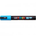 Marcatore a tempera POSCA Uni-Ball punta tonda 1,8-2,5 mm azzurro M PC5M AZ