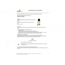 Pantaloni da lavoro Delta Plus ad alta visibilità - classe 2 - 5 tasche - argento arancio fluo-blu - XL- PHPA2OMXG