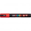 Marcatore a tempera POSCA Uni-Ball punta tonda 1,8-2,5 mm rosso M PC5M R