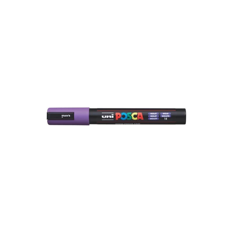 Marcatore a tempera POSCA Uni-Ball punta tonda 1,8-2,5 mm viola M PC5M VI