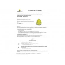 Giacca da lavoro Delta Plus Parka Easy View c/zip imperm. - Cl.3 - 4 tasche - argento giallo fluo-blu XXL - EASYVJMXX