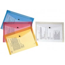 Portadocumenti con bottone Q-Connect A4 ppl rosso KF03594 (Conf.12)