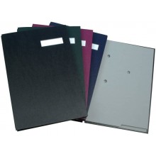 Libro firme Q-Connect 20 pagine 24x35 cm blu KF31012