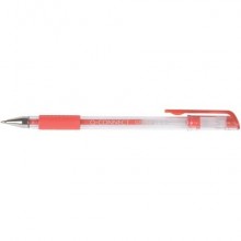 Penna a sfera inchiostro gel Q-Connect con cappuccio 0,35 mm rosso conf. da 10 - KF21718