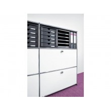 Cassettiera SYSTEMBOX HAN in polistirolo con 5 cassetti chiusi blu 1450-14