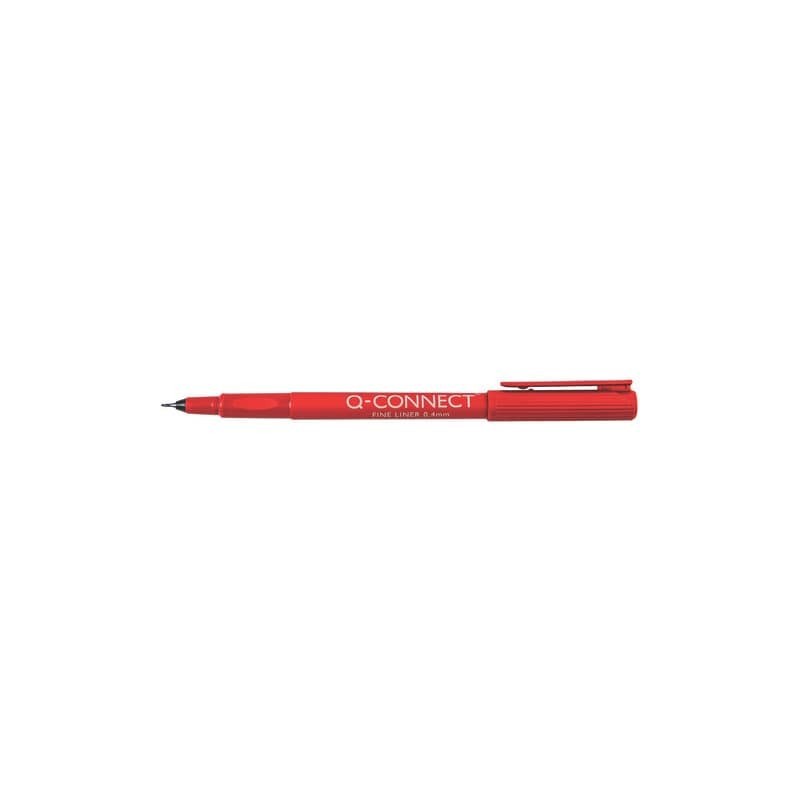 Fineliner Q-Connect 0.4 mm rosso  Conf. 10 pezzi - KF25009