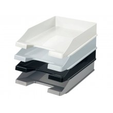 Vaschetta portacorrispondenza accatastabile KLASSIK A4/C4 HAN in polistirolo grigio lucido - 1027-X-11 (Conf.10)