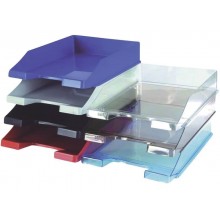 Vaschetta portacorrispondenza accatastabile KLASSIK A4/C4 HAN in polistirolo blu lucido - 1027-X-14 (Conf.10)