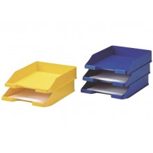 Vaschetta portacorrispondenza accatastabile KLASSIK A4/C4 HAN in polistirolo blu lucido - 1027-X-14 (Conf.10)