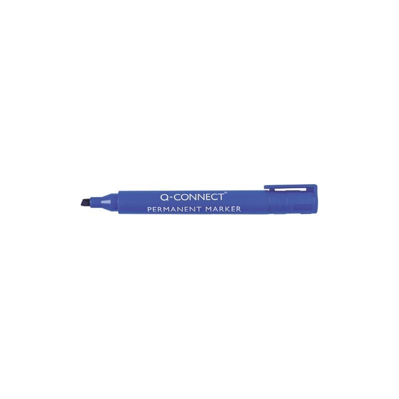 Marcatore permanente Q-Connect punta a scalpello 1,2-5 mm blu KF26043 (Conf.10)