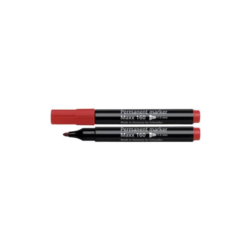 Marcatore permanente Q-Connect punta tonda 2-3 mm rosso KF26047 (Conf.10)