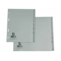 Divisori alfabetici Q-Connect A-Z metà altezza 23x21 cm grigio 24 pagine KF01808