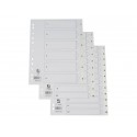 Divisore numerico Q-Connect bianco 22,5x29,7 cm ppl 1-12 KF00178