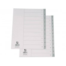 Divisore numerico Q-Connect grigio 22,5x29,7 cm ppl 1-10 KF01825