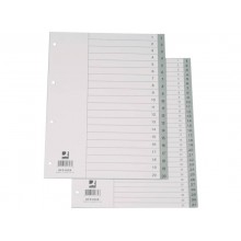 Divisore numerico Q-Connect grigio 22,5x29,7 cm ppl 1-20 KF01828