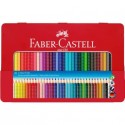 Matite colorate Faber-Castell Colour Grip assortiti astuccio di metallo da 36 - 112435