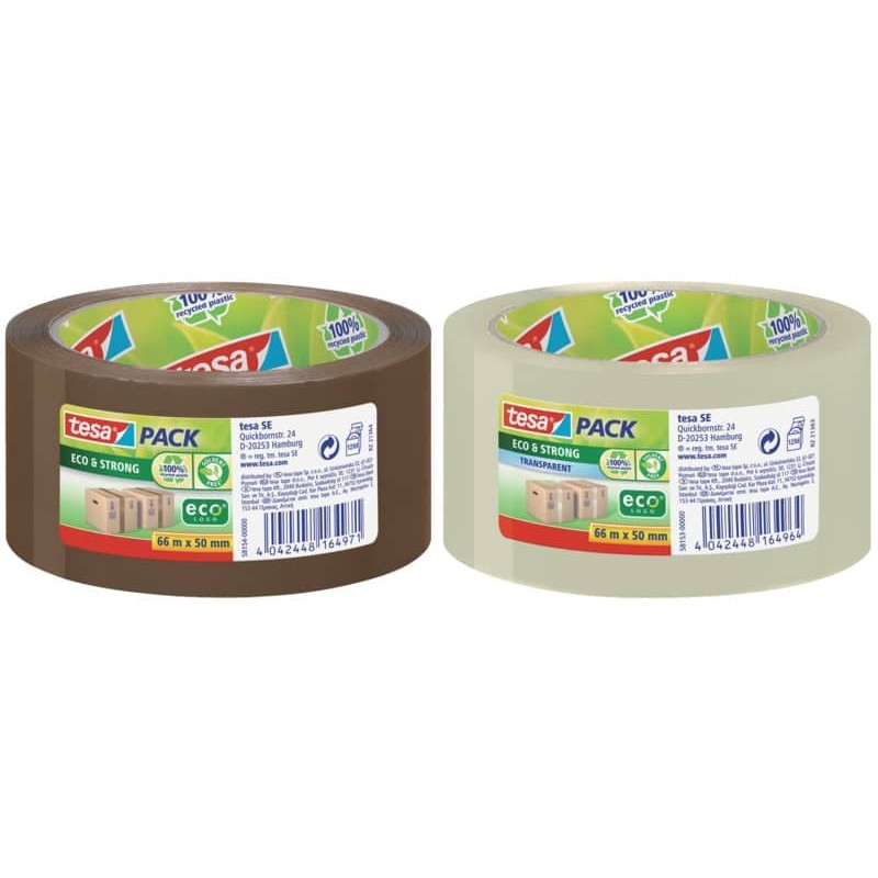 Nastro da imballaggio tesa Tesapack Strong in PLA trasparente 50 mm x 66 m  - 58296-00000-00