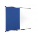 Pannelli Bi-office Maya combinata feltro/acciaio 90x60 cm. bianco XA0322170