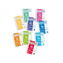 Ricambi per quaderni Pignaric Pigna a 4 fori 80 g/m² A5 4mm Conf. 40 fogli - 02208304M