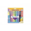 Penne punta fibra Paper Mate Flair/Nylon Tropical Vacation 1,0 mm assortiti blister da 12 - 1951029