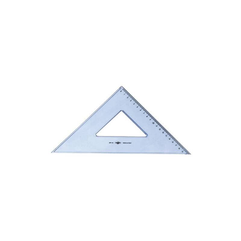 Squadra ARDA Linea Uni plastica termoresistente fumé ottico trasparente 45° cm 35 - 28735SS
