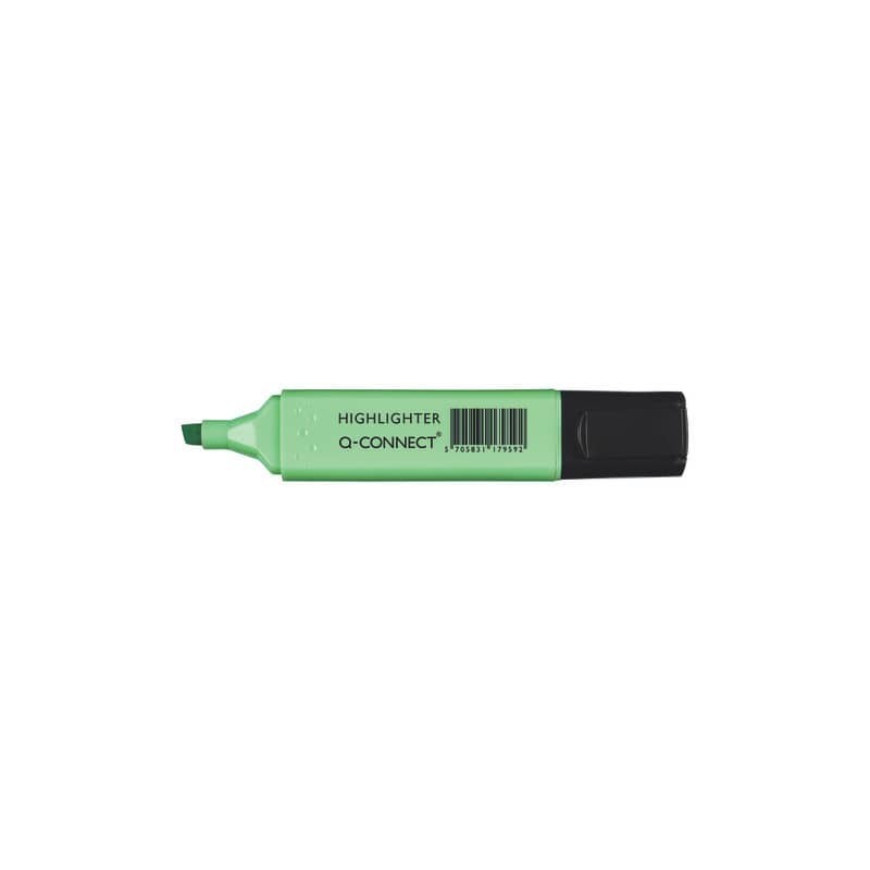 Evidenziatore Pastel Q-Connect 1,5-5 mm verde KF17959 (Conf.10)