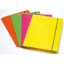 Cartellina a 3 lembi Leonardi cordonatura multipla con elastico A4 assortiti  conf. da 4 - 1028001
