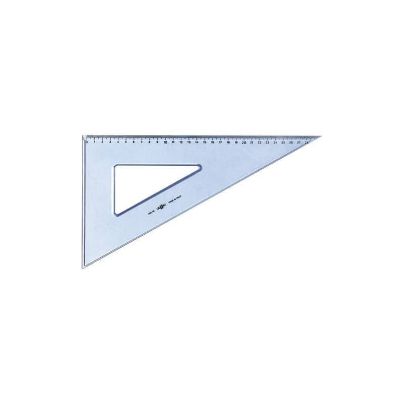 Squadra ARDA Linea Uni plastica termoresistente fumé ottico trasparente 60° cm 30 - 28830SS