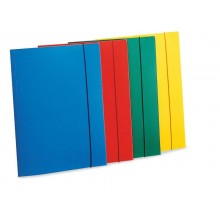 Cartellina a 3 lembi LEONARDI cordonatura multipla e chiusura con elastico A4 rosso - U110RO (Conf.10)
