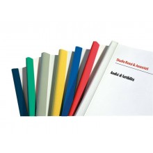 Dorsi plastici Leonardi per rilegatura senza macchine 29,7 cm diam.3 mm blu conf.50 - D103BL