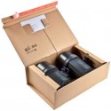 Scatola ColomPac in cartone ondul. - con tasca interna-form. est. 51,5x33,5x17 cm int. 46x31x16 avana - CP067.07 (Conf.10)