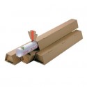 Tubo fustellato per spedizioni ColomPac in cartone ondulato 465x115x115 mm avana rettangolare - CP072.02 (Conf.20)
