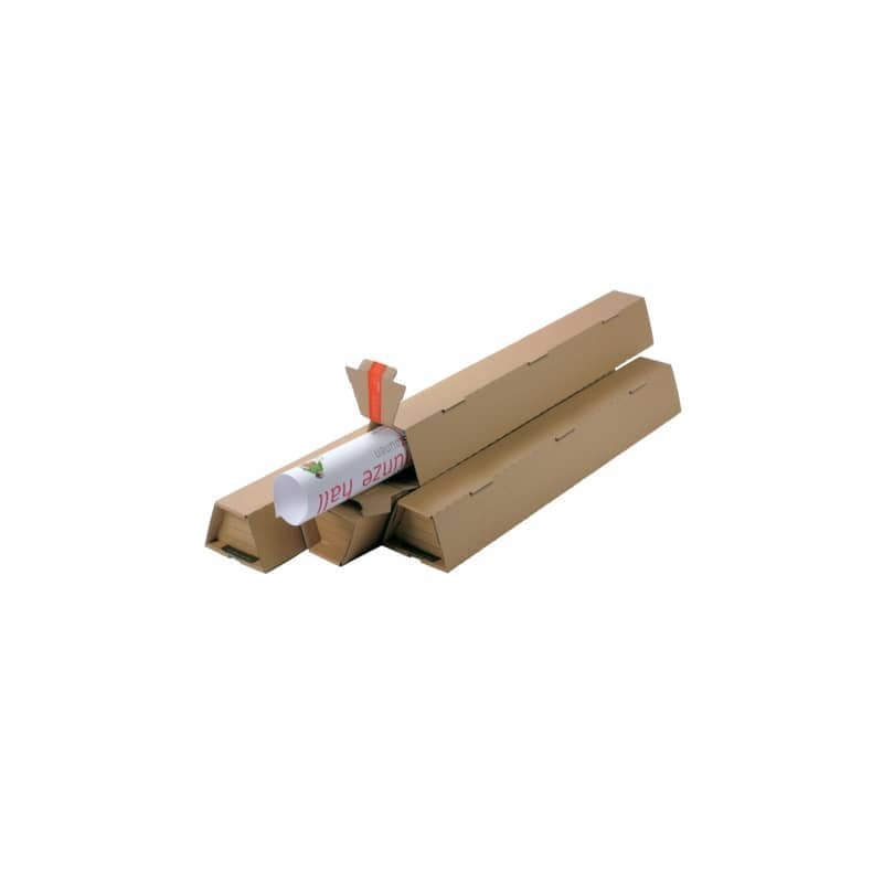 Tubo fustellato per spedizioni ColomPac in cartone ondulato 465x115x115 mm avana rettangolare - CP072.02 (Conf.20)