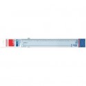 Riga ARDA Uni polistirolo termoresistente fumé ottico trasparente 50cm - 28950SS