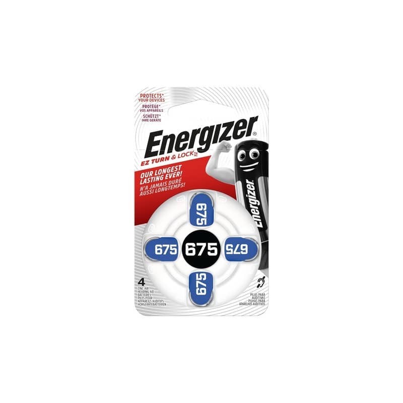 Batterie a bottone ENERGIZER 675  conf. da 4 - E001082205 (Conf.6)