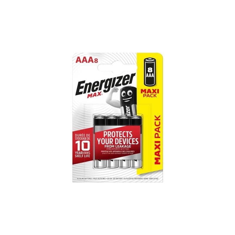 Batterie ENERGIZER Max AAA  conf. da 8 - E300835800