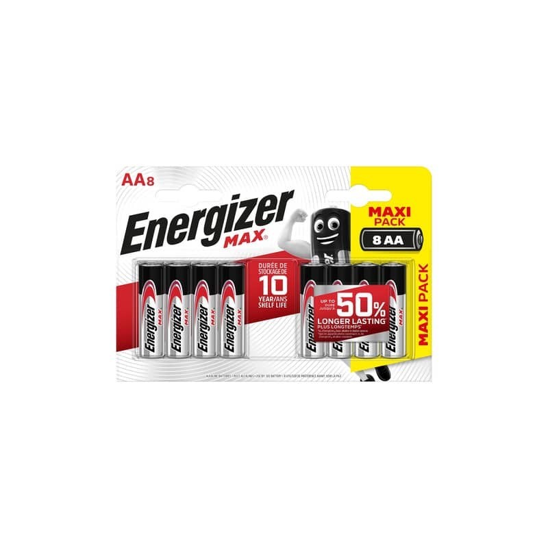 Batterie ENERGIZER Max AA  conf. da 8 - E301531300