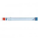 Riga ARDA Uni polistirolo termoresistente fumé ottico trasparente 60cm - 28960SS