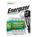 Batterie ricaricabili ENERGIZER Extreme AAA - 800 mAh conf. da 4 - E300849400