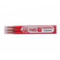 Refill sfera Pilot Frixion Point Clicker  0,5 mm rosso set da 3 - 006422