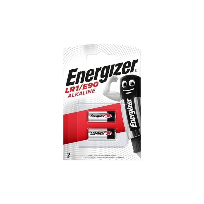 Batterie alcaline a bottone ENERGIZER LR1/E90 conf. da 2 - E300803302 (Conf.5)