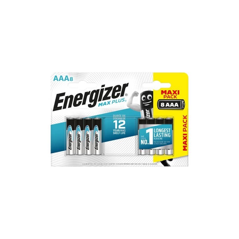 Batterie ENERGIZER Max Plus AAA  conf. da 8 - E301322500