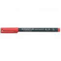 Penna a punta sintetica Staedtler Lumocolor permanent pen 313 S rosso 313-2 (Conf.10)