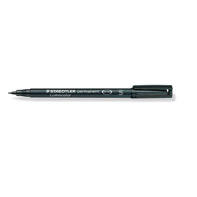 Penna a punta sintetica Staedtler Lumocolor permanent pen 313 S nero 313-9